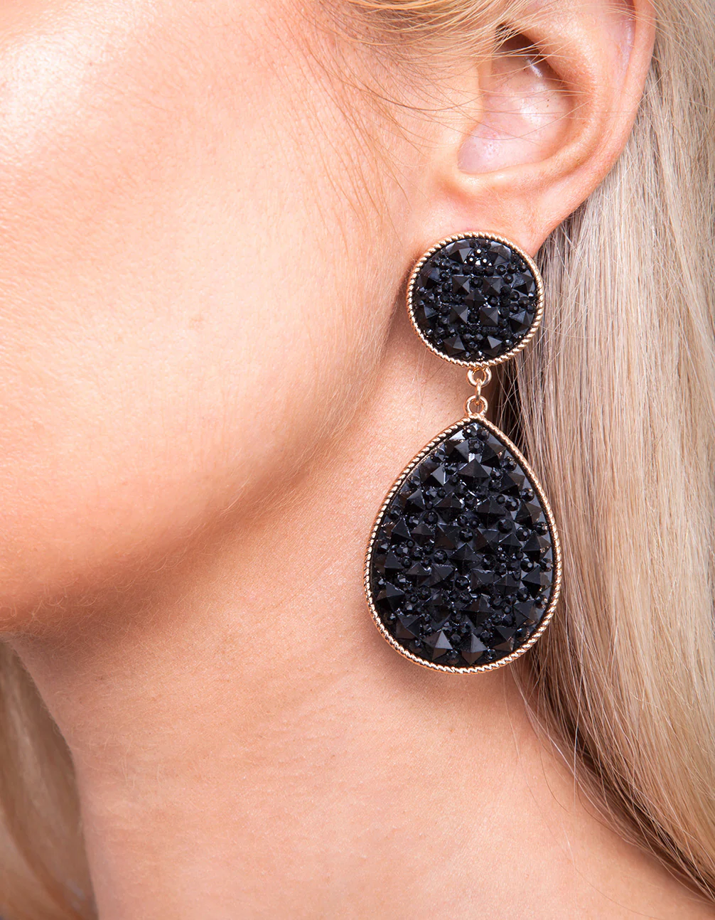 2278-black-embellished-teardrop-earrings-3.webp Black Embellished Teardrop Earrings