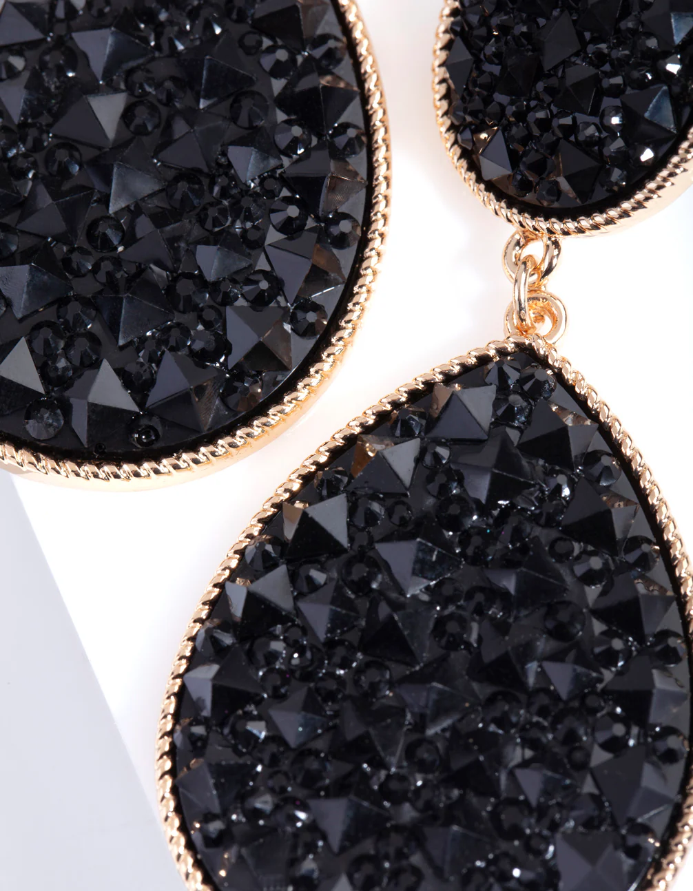 2278-black-embellished-teardrop-earrings-5.webp Black Embellished Teardrop Earrings