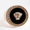 Black Enamel Medusa Ring