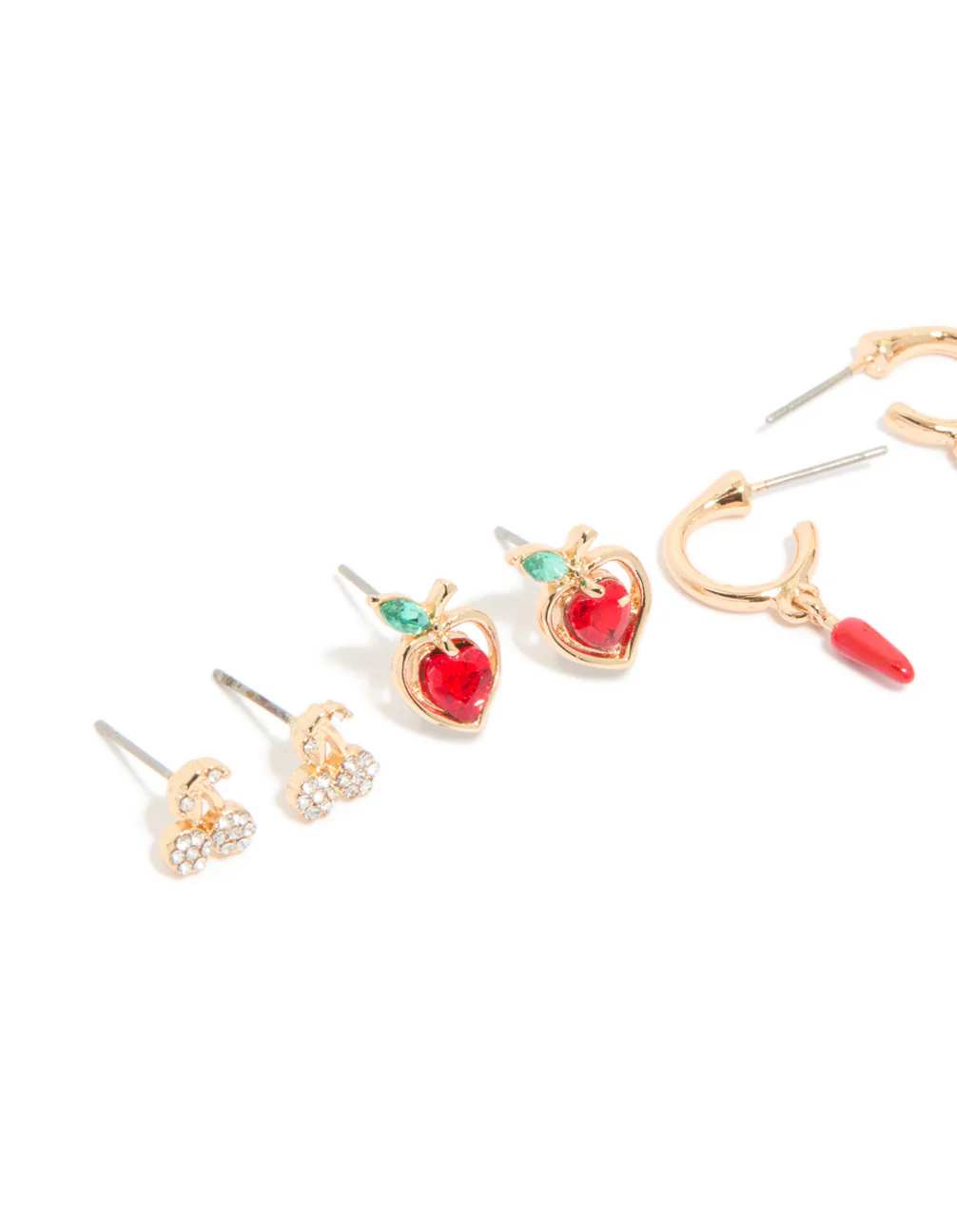 229-gold-diamante-fruit-earrings-5-pack-2.webp Gold Diamante Fruit Earrings 5-Pack