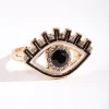 Black Eyelash Evil Eye Ring