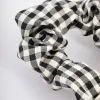 2297-black-fabric-checkered-scrunchie-3.webp Black Fabric Checkered Scrunchie