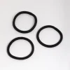 Black Fabric Classic Hair Tie Pack