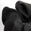Black Fabric Classic Scrunchie