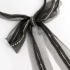 2300-black-fabric-diamante-bow-necklace-2.webp Black Fabric Diamante Bow Necklace