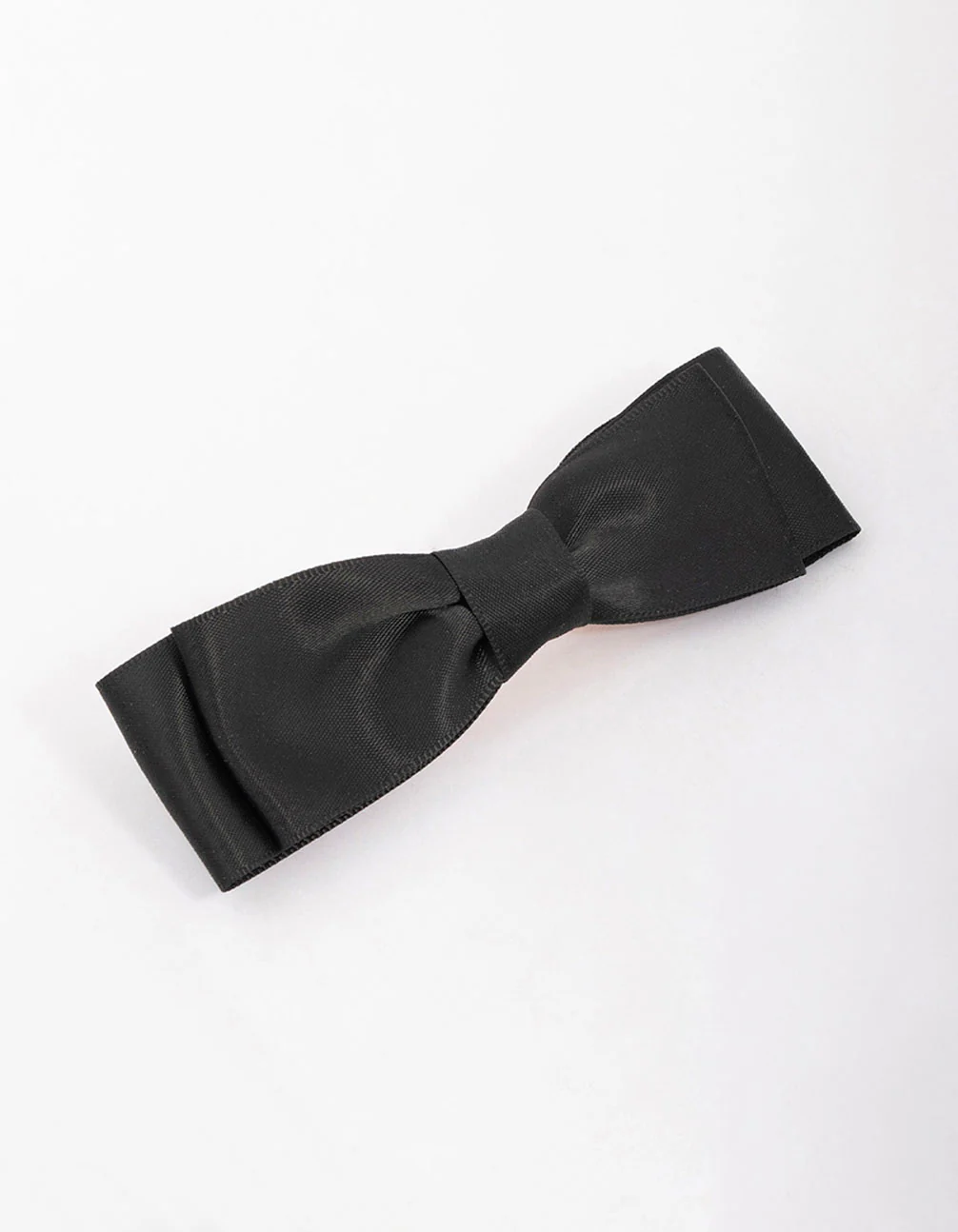 2302-black-fabric-double-layer-bow-hair-clip-1.webp Black Fabric Double Layer Bow Hair Clip
