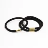 Black Fabric Multi Clamp Hair Tie Pack