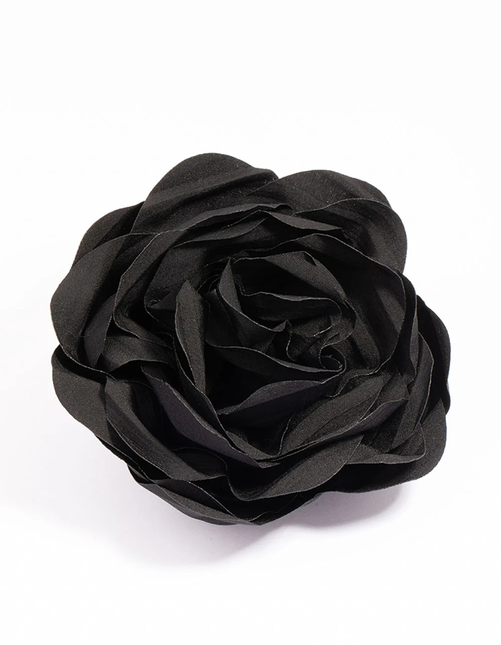 2315-black-fabric-plisse-flower-corsage-clip-1.webp Black Fabric Plisse Flower Corsage Clip