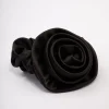 2317-black-fabric-rosette-hair-scrunchie-1.webp Black Fabric Rosette Hair Scrunchie