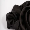 2317-black-fabric-rosette-hair-scrunchie-3.webp Black Fabric Rosette Hair Scrunchie