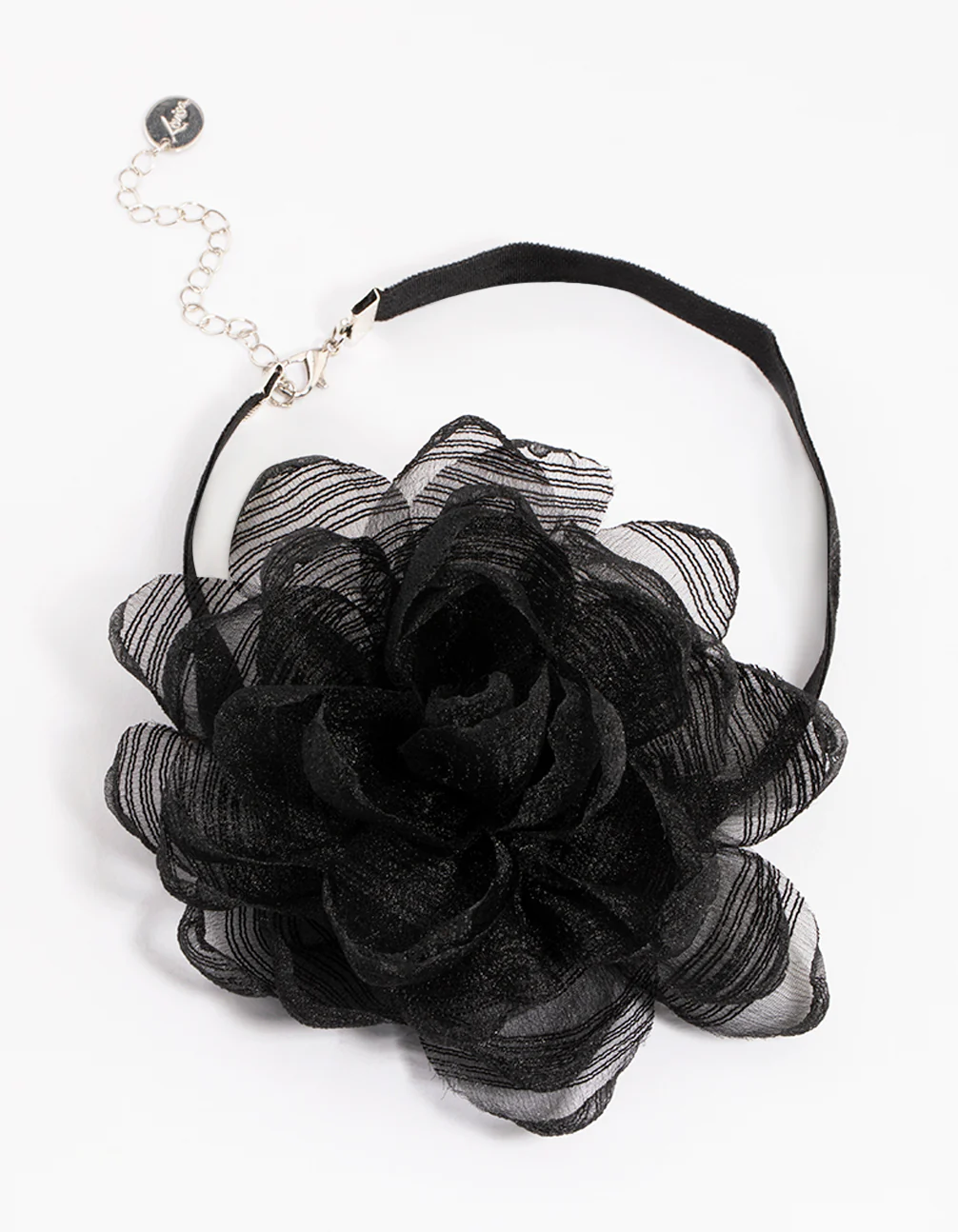 2319-black-fabric-small-rose-decor-choker-1.webp Black Fabric Small Rose Decor Choker