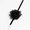 2319-black-fabric-small-rose-decor-choker-2.webp Black Fabric Small Rose Decor Choker