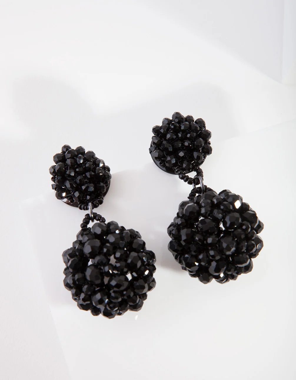 2324-black-faceted-bauble-earrings-1.webp Black Faceted Bauble Earrings