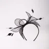 Black Feather & Leaf Headband