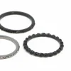 Black Fine Diamante Ring Stack