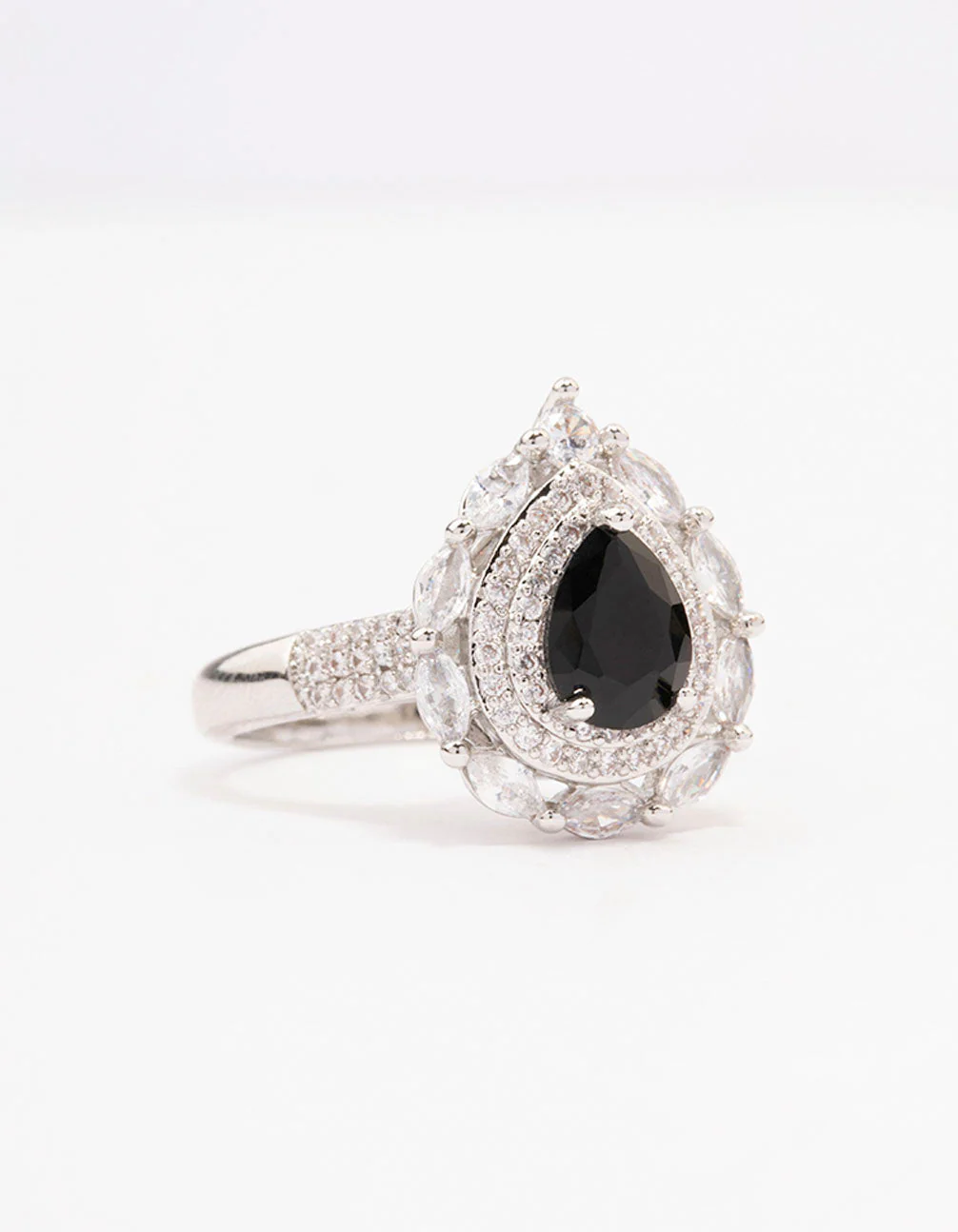 2341-black-flare-pear-cubic-zirconia-ring-1.webp Black Flare Pear Cubic Zirconia Ring