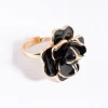 Black Flower Ring