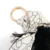 2350-black-fluffy-fabric-bow-scarf-key-chain-2.webp Black Fluffy & Fabric Bow Scarf Key Chain
