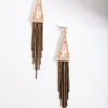 Black Gold Chain Earrings