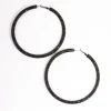 2380-black-jet-85mm-encrusted-hoop-earrings-2.webp Black Jet 85mm Encrusted Hoop Earrings