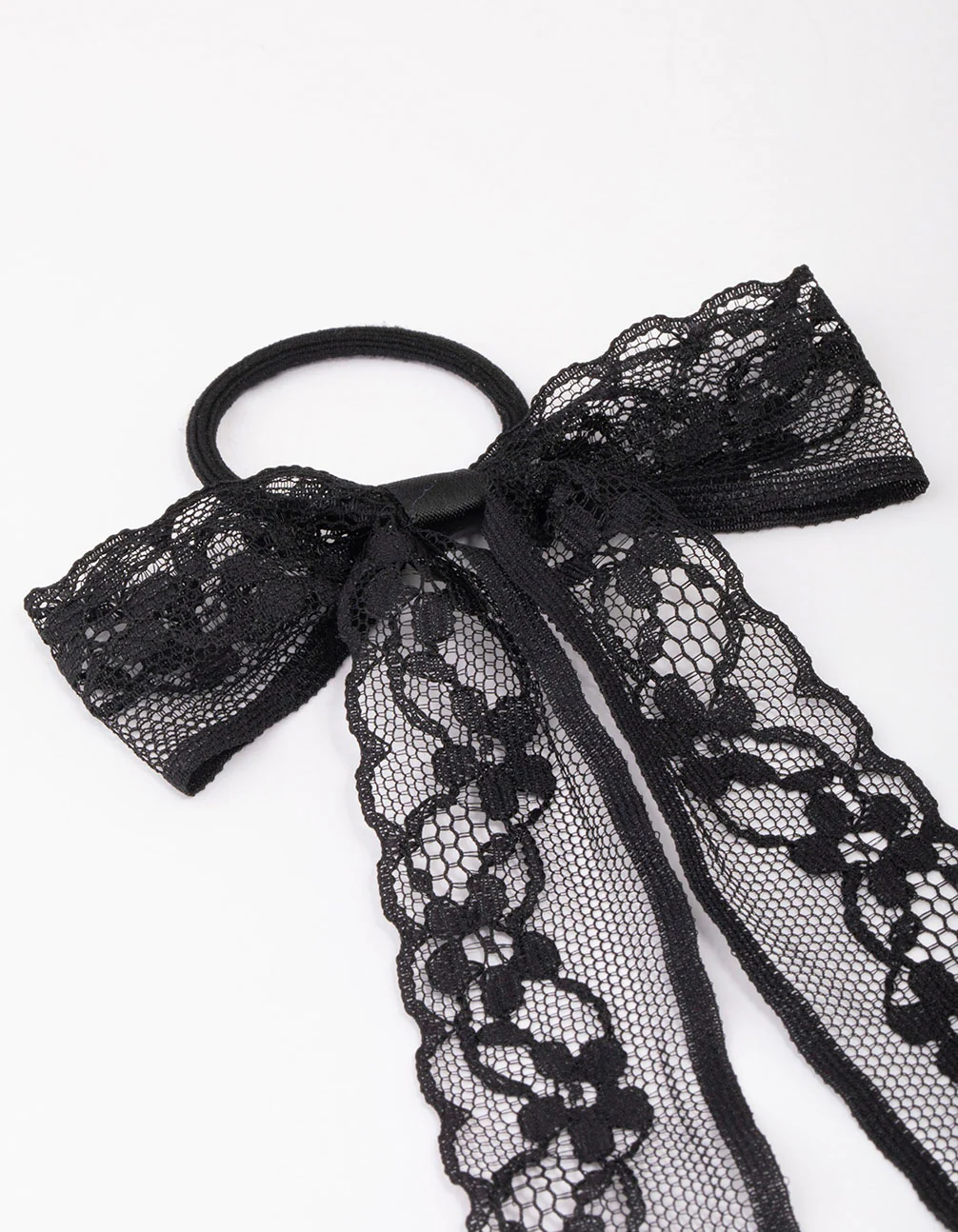2385-black-lace-bow-hair-tie-2.webp Black Lace Bow Hair Tie