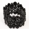 2388-black-lace-pattern-diamante-stretch-bracelet-1.webp Black Lace Pattern & Diamante Stretch Bracelet
