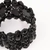 2388-black-lace-pattern-diamante-stretch-bracelet-3.webp Black Lace Pattern & Diamante Stretch Bracelet