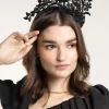 Black Lace Sculptured Fascinator
