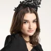 Black Lace Sculptured Fascinator