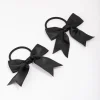 Black Medium Bow Hair Tie Pack
