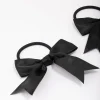 Black Medium Bow Hair Tie Pack