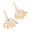 240-gold-evil-eye-drop-huggie-earrings-2.webp Gold Evil Eye Drop Huggie Earrings