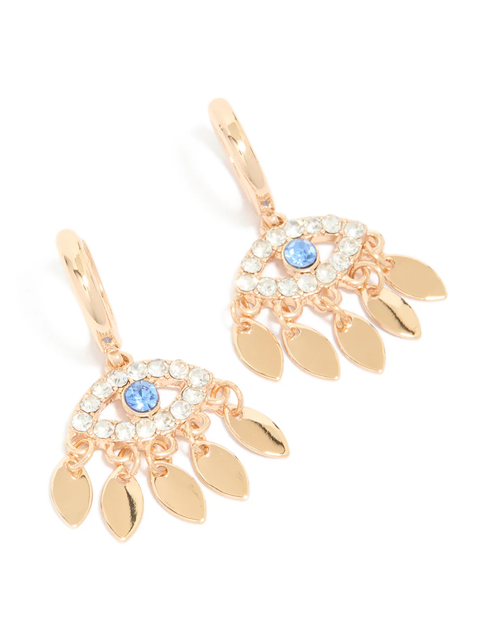 240-gold-evil-eye-drop-huggie-earrings-2.webp Gold Evil Eye Drop Huggie Earrings