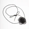 Black Mesh Corsage Thin Rope Choker