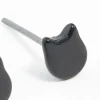 Black Micro Cat Stud Earrings