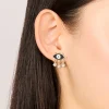 Gold Evil Eye Stud Earrings
