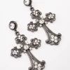 2419-black-multi-diamante-drop-cross-earrings-1.webp Black Multi Diamante Drop Cross Earrings