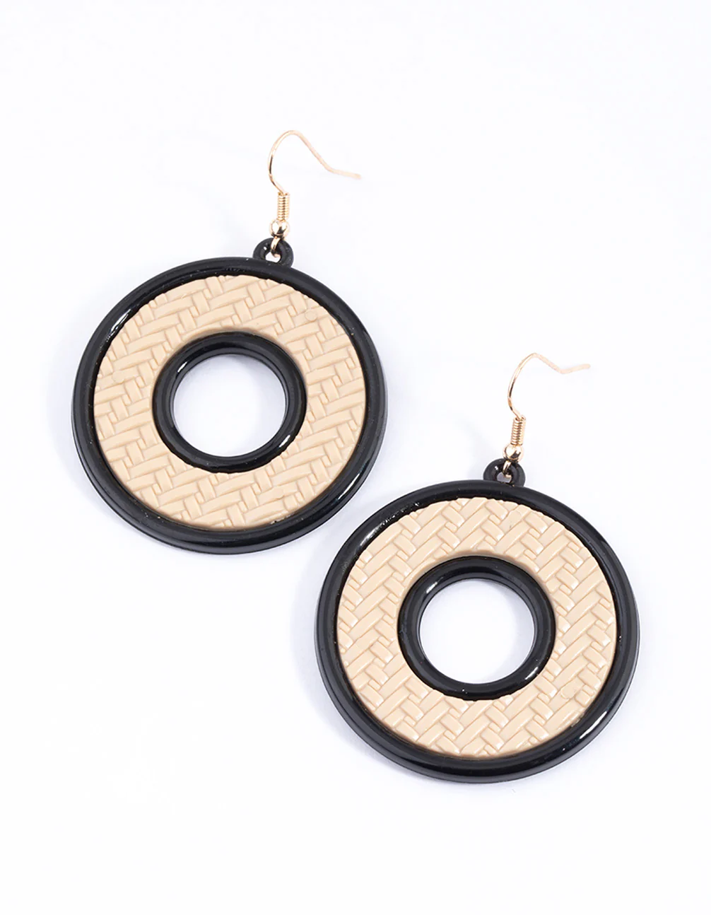 2426-black-open-round-weave-drop-earrings-1.webp Black Open Round Weave Drop Earrings