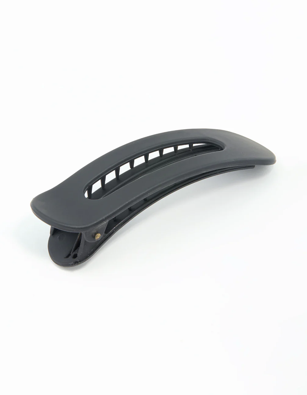 Black Oval Hair Slide Clip