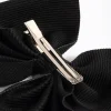 Black Pearl Bow Clip