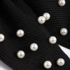 Black Pearl Bow Clip