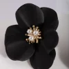 2432-black-pearl-flower-stud-earrings-3.webp Black Pearl Flower Stud Earrings