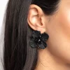 2433-black-pearlised-flower-stud-earrings-2.webp Black Pearlised Flower Stud Earrings