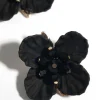 2433-black-pearlised-flower-stud-earrings-4.webp Black Pearlised Flower Stud Earrings