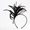 2435-black-petal-looped-mesh-sinamay-fascinator-3.webp Black Petal Looped Mesh Sinamay Fascinator