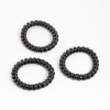 Black Plastic Large Hair Spiral Pack