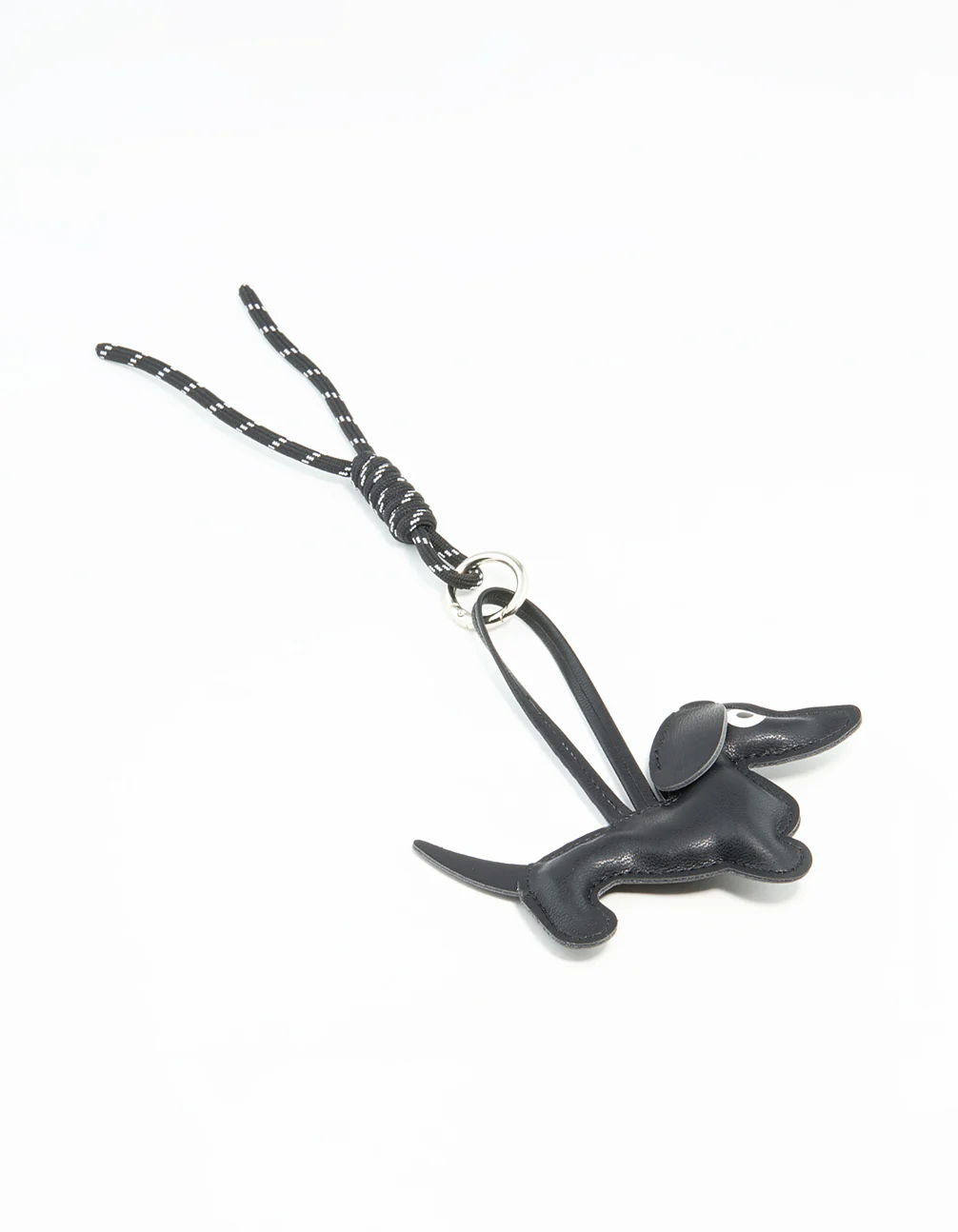 2443-black-pu-leather-sausage-dog-key-chain-1.webp Black PU Leather Sausage Dog Key Chain