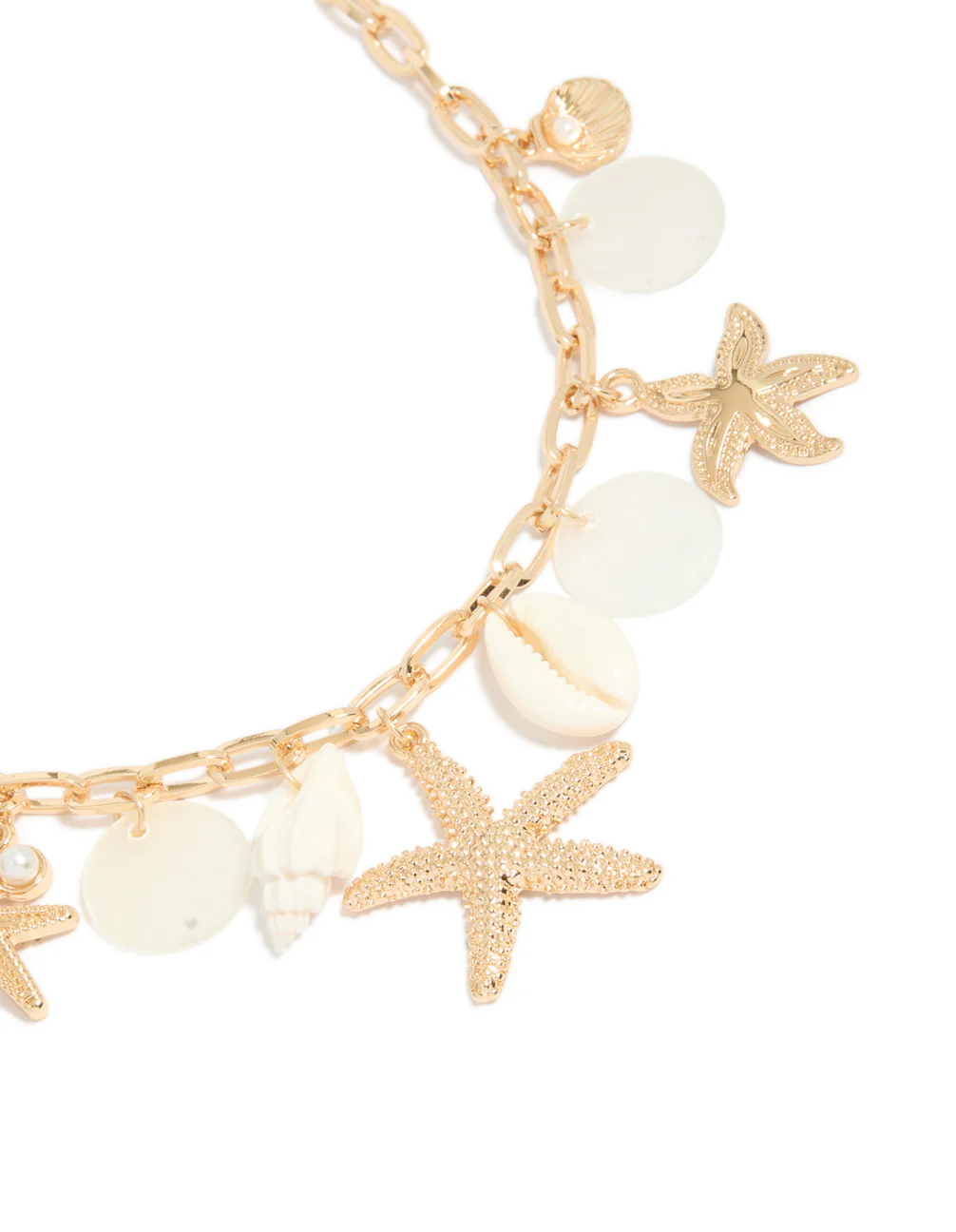 245-gold-genuine-shell-disc-beach-charm-necklace-2.webp Gold Genuine Shell Disc & Beach Charm Necklace