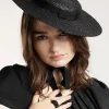 2452-black-ribbon-tie-braided-boater-hat-2.webp Black Ribbon Tie Braided Boater Hat