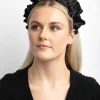 Black Ruffle Headband